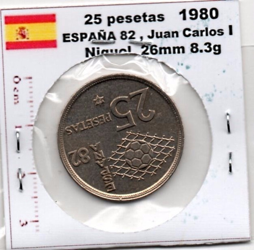 Moneda España Veinticinco Pesetas España 82 1980 Le46