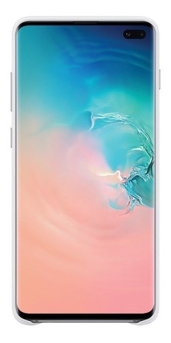 Case Samsung Leather Cover Para Galaxy S10 Plus Blanco