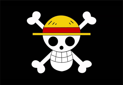 Bandeira Pirata Chapéus De Palha One Piece Luffy 100x90cm
