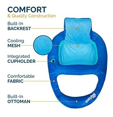 Imagen 4 de 5 de Inflable Para Piscina Swimways - Spring Float Reclina Fr15i
