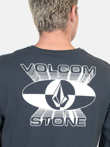 Polera Ml Masonite Gris Hombre Volcom