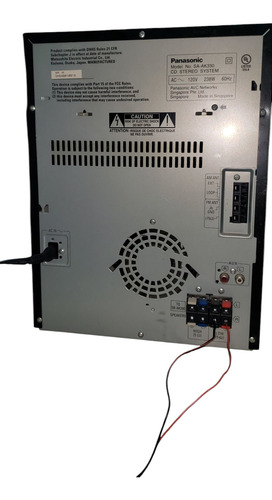 Receptor Estéreo Panasonic Sa-ak330, 5 Discos, Mp3, Hi-bass. Negro (Usado)