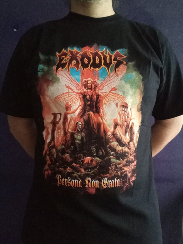 Imagen 3 de 3 de Exodus - Persona Non Grata - Remera Algodon