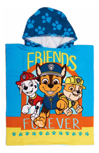 Poncho Microfibra Piñata Paw Patrol