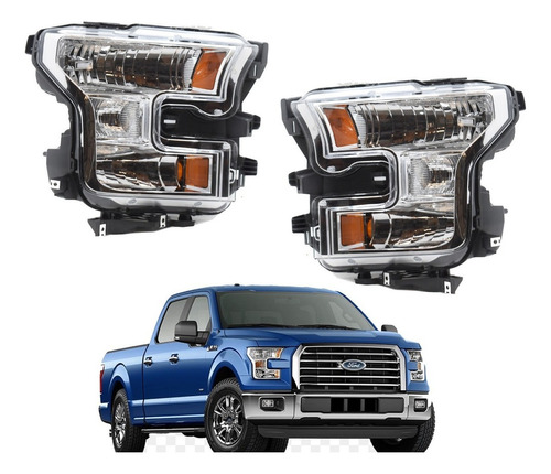 Par De Faros F150, 250, Lobo 2015 2016  Nuevos