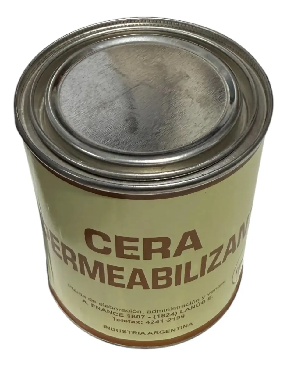 Cera Impermeabilizante Para Cueros Tipo Suela Sogas Apero  Marrón - Imagen 2