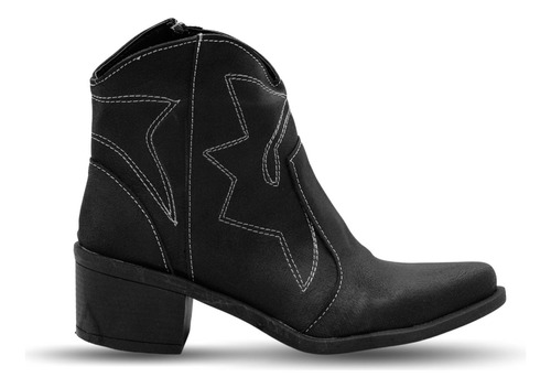 Botas Texanas Mujer Liviana Costura Otoño Invierno Moda Angy