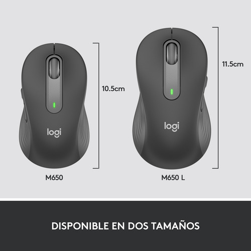 Mouse Logitech Signature M650 Large Grafito - Revogames