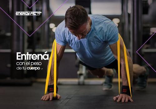 Imagen 5 de 8 de Banda Elastica Circular Larga 2,08m Medium Fitness Gimnasia