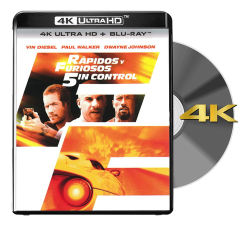 Blu Ray 4k Rapidos Y Furiosos 5 Sin Control