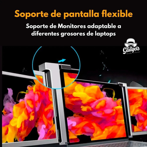 Doble Monitor 15'' Tri-pantalla Para Laptop Fhd 1080p Ips