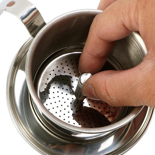 Filtro De Café Vietnamita De Acero Inoxidable Para Plata