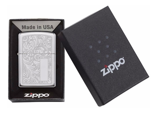 Encendedor Zippo Cromado Brillante Veneciano