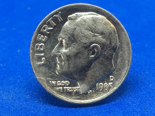 One Dime Roosevelt 1985 Ceca D · Cuproníquel