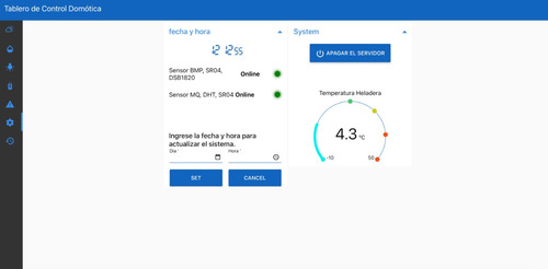 Sistema De Domótica Para Motorhome.  Tablero De Control