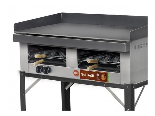 Imagen 4 de 8 de Plancha Lomitera Hamburguesera Sol Real 100x60 Con Carlitero