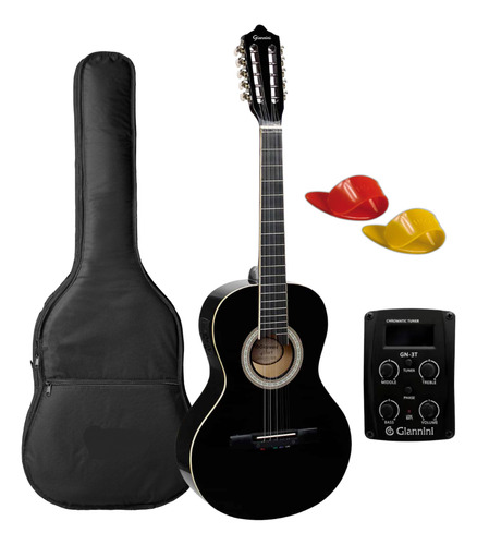 Viola Estudo Eletrica Caipira Giannini Vs-14 Eq Bk + Capa