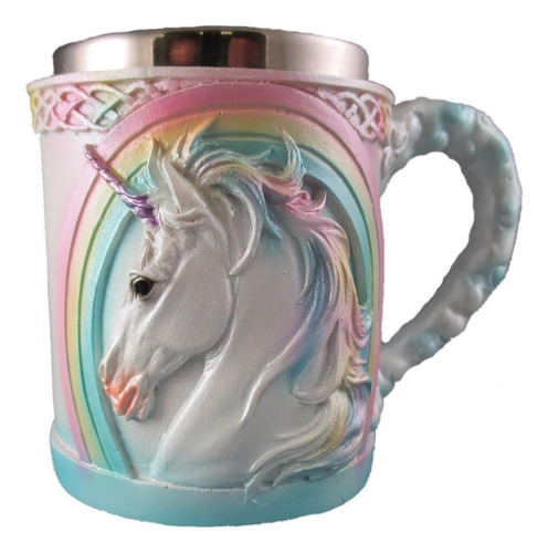 Taza De Café Con Unicornio Arcoíris, Linda Taza De Té Mítica