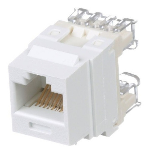 Panduit Jack 5 Piezas Cat 6 Tipo Keystone Rj-45, Blanco