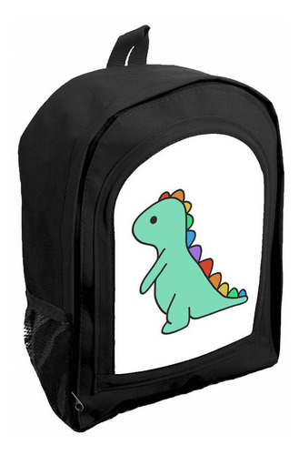 Mochila Negra Nena Nene Jardin/ Preescolar Dinosaurios Ar41