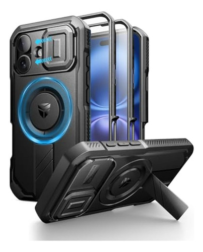 Capa Dexnor Para iPhone 16 Com Capa De Câmera Deslizante