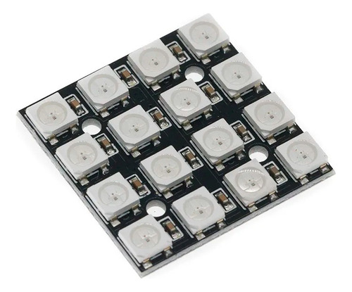 2 Matriz Rígida Cjmcu 4x4 16 Chip Led Ws2812b 5050 Rgb Esp32