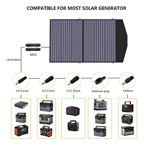 Sp027 Ip66 Solar Panel Kit With Mc-4 Output, 100w, Port...