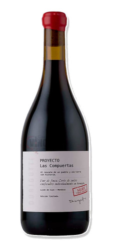 Vino Proyecto Las Compuertas Malbec 5 Suelos 750 Ml