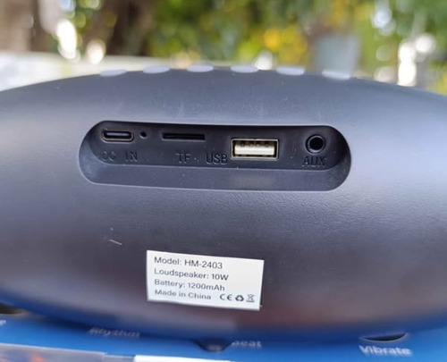 Regalo Día Del Padre Parlante Portátil Bluetooth Despertador Negro
