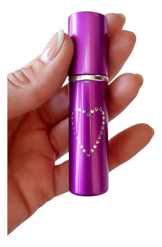 Kit Defensa Personal Mujer Llavero Gato Manopla Gas Pimienta Gas Violeta Violeta