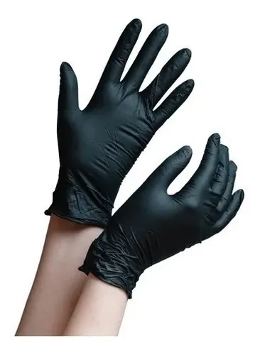 comprar Guantes Ambiderm Nitrilo Soft Color Negro Talla Extra Chica