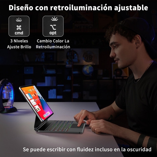 Funda Con Teclado Pro Keys Para iPad 10.9/11 Air4/5/11