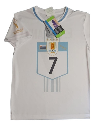 Camiseta Personalizada Niño De Futbol Uruguay Alternativa