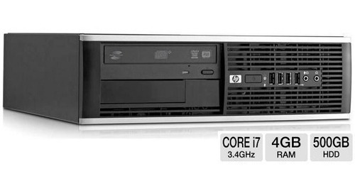Computador Desktop Pc Hp Intel I7 3.4 Ghz 4 Giga Hd 500 Giga