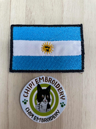 Bandera Bordada De Argentina Se Pega Con Plancha O Coser