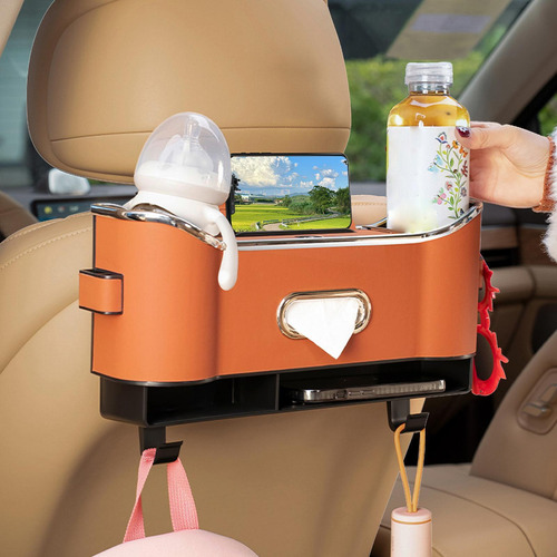 Caja De Almacenamiento Para Reposacabezas De Coche Organizad