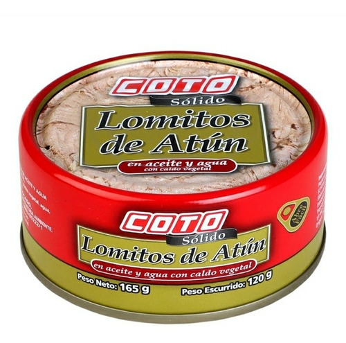 Atun  En Aceite Y Agua Lomito Entero 165 Gr C/u Pack  12 Uni