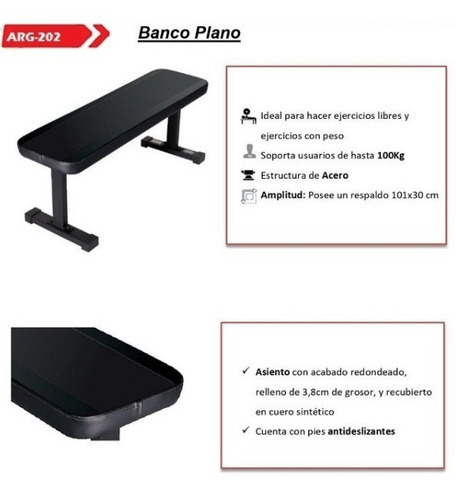 Imagen 4 de 8 de Banco Plano Randers Arg 202 + Mini Bike Plegable