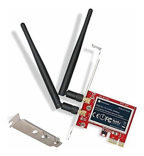 Febsmart Wireless N 24ghz 300mbps Pcie Adaptador De Red Inal