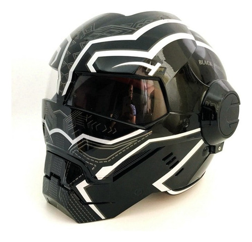 Casco De Moto Iron Man Casco Abierto