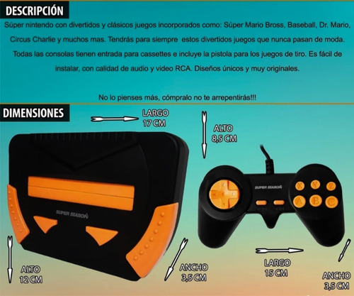 Imagen 7 de 9 de Nintendo Full Juegos Cable Grafico Control Pistola Diversión