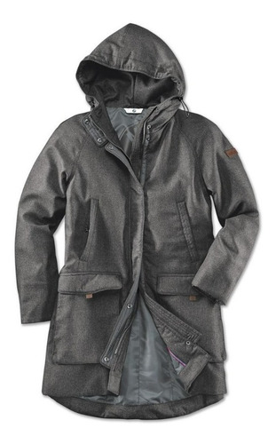 Saco Gris Con Capucha Classic - Dama - (m)