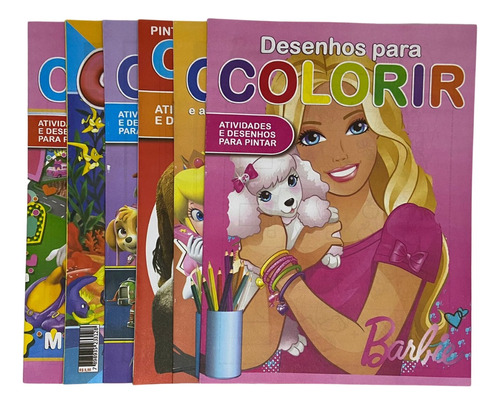 Kit 20 Livro De Colorir Infantil Atacado Barato