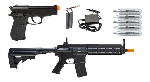 Kit Beretta 84fs Airsoft Aeg Hk 416 Bbs 6mm Co2 Xtrme C