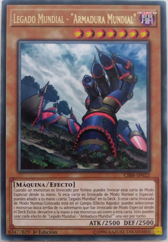 Yu-gi-oh! Tcg Legado Mundial- Armadura Mundial  Cibr-sp022 