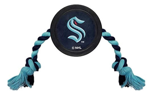 Pets First Rubber Dog Toy - Nhl Seattle Kraken Ice Hockey Pu