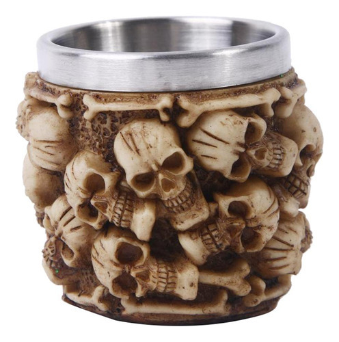 Tazas Viking 3d De Acero Inoxidable Con Forma De Calavera Pa