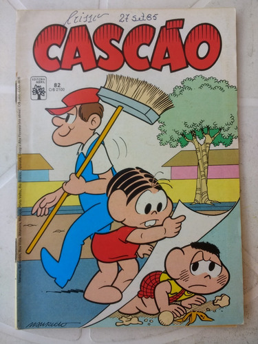 Cascão Nº 82 - Editora Abril - 1985 -brinde Catalogo Estrela