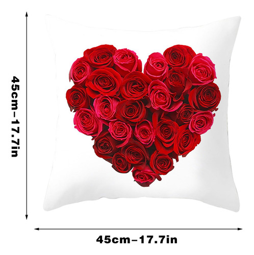 Funda De Almohada En L Para El Día De San Valentín, Diseño D