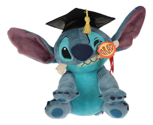 Disney Store Peluche Stitch Graduacion 2025 Azul Acero